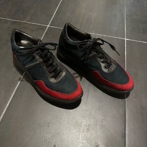 NEW Marc Joseph Black and Red women’s  Sneakers n size 7